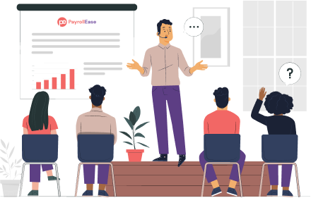 Payroll Ease objective and features illustration
