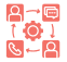 Agentic AI process automation icon