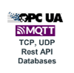 Connect via IoT protocols and databases icon