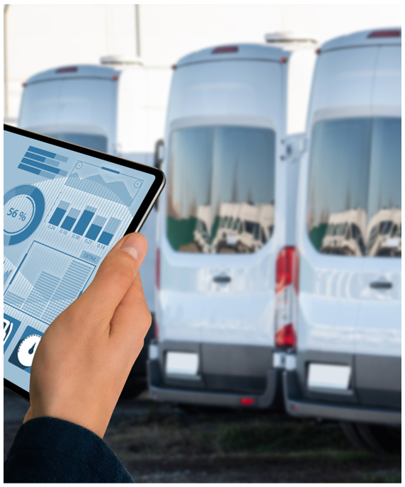 Fleet management IoT application illustration